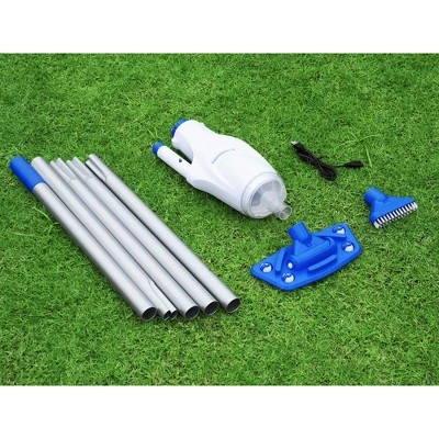 Bestway 58624E AquaReach Rechargeable Lithium Battery Swimming Pool Maintenance Vacuum Cleaner with Interchangeable Heads, 7 Foot Pole and Filter Bag 1 Bestway 58624E AquaReach Rechargeable Lithium Battery Swimming Pool Maintenance Vacuum Cleaner with Interchangeable Heads, 7 Foot Pole and Filter Bag