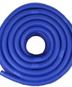 Pool Central Blow-Molded PE In-Ground Swimming Pool Cuttable Vacuum Hose 147.5' x 1.5" - Blue