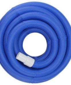 Pool Central Blow-Molded PE In-Ground Swimming Pool Vacuum Hose with Swivel Cuff 100' x 1.5" - Blue