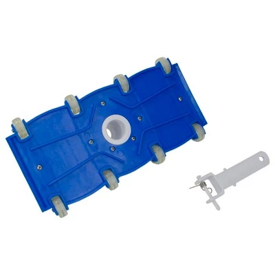 Pool Central Flexible Weighted In-Ground Swimming Pool Vacuum Head with Swivel 13.5" - Blue/White 4 Pool Central Flexible Weighted In-Ground Swimming Pool Vacuum Head with Swivel 13.5" - Blue/White - Image 4