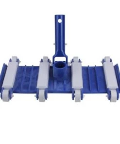 Pool Central Flexible Weighted Vacuum Head on Wheels for In-Ground Swimming Pools 13.25" - Blue/White