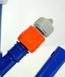 Pool Central Jet-Vac with Brush for Small Above Ground Swimming Pools 10" - Blue/White