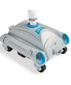 Intex Automatic Pool Side Vacuum Cleaner w/ 24’ Hose & Hydro Tools Pool Skimmer