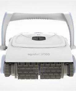Aquabot SP300 APP Robotic Pool Vacuum Cleaner w/ Dual Brushes, Large Ultra Fine Filter Cartridges, & Customizable Cleaning Cycles for In Ground Pools