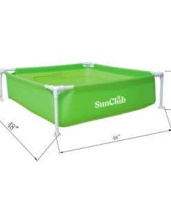 JLeisure Sun Club 17256 48 x 13" 1 to 2 Person Capacity Above Ground Steel Frame Kids Outdoor Kiddie Swimming Pool