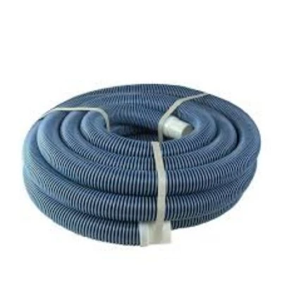Pool Central Spiral Wound EVA Vacuum Hose with White Cuffs 40' x 1.5" - Blue 2 Pool Central Spiral Wound EVA Vacuum Hose with White Cuffs 40' x 1.5" - Blue - Image 2