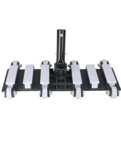 Pool Central Flexible Weighted Vacuum Head with Aluminum Handle 14" - White/Black