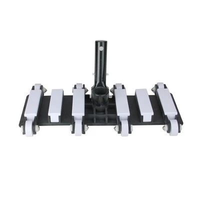 Pool Central Flexible Weighted Vacuum Head with Aluminum Handle 14" - White/Black 1 Pool Central Flexible Weighted Vacuum Head with Aluminum Handle 14" - White/Black