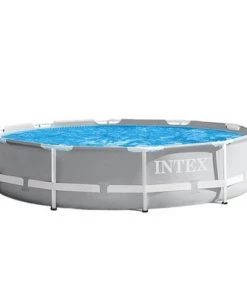 Intex 10 Foot x 30 Inches Pool w/ 10-Foot Round Above Ground Pool Cover