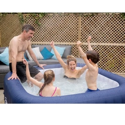 Bestway 54155 SaluSpa Hawaii AirJet 6-Person Portable Outdoor Spa Hot Tub with Intex PureSpa Attachable Cup Holder And Refreshment Tray 4 Bestway 54155 SaluSpa Hawaii AirJet 6-Person Portable Outdoor Spa Hot Tub with Intex PureSpa Attachable Cup Holder And Refreshment Tray - Image 4