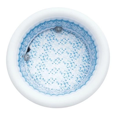 Bestway SaluSpa Miami 4-Person Portable Inflatable Round Outdoor Hot Tub Spa Jacuzzi with 120 Massage Air Jets, Pump, & Integrated Filter, Black 1 Bestway SaluSpa Miami 4-Person Portable Inflatable Round Outdoor Hot Tub Spa Jacuzzi with 120 Massage Air Jets, Pump, & Integrated Filter, Black