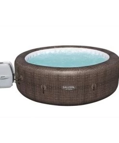 Bestway SaluSpa St Moritz 85 x 28 Inch 7 Person Inflatable Hot Tub and Intex PureSpa Battery Powered Multi-Colored LED Spa Light