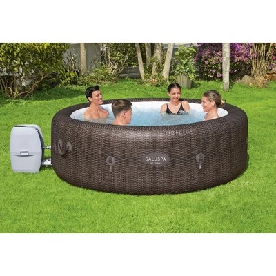 Bestway SaluSpa St Moritz 85 x 28 Inch 7 Person Inflatable Hot Tub and Intex PureSpa Battery Powered Multi-Colored LED Spa Light 4 Bestway SaluSpa St Moritz 85 x 28 Inch 7 Person Inflatable Hot Tub and Intex PureSpa Battery Powered Multi-Colored LED Spa Light - Image 4