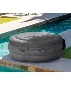 Intex 28481E Simple Spa 77in x 26in 4 Person Inflatable Hot Tub Set with Energy Efficient Cover and Filter Pump -Swimming Pools Sales unnamed file 800