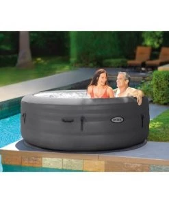 Intex 28481E Simple Spa 77in x 26in 4 Person Inflatable Hot Tub Set with Energy Efficient Cover and Filter Pump -Swimming Pools Sales unnamed file 801