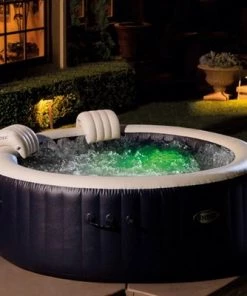 Intex PureSpa Plus Portable Inflatable Hot Tub Spa with Bubble Jets and Built In Heater Pump