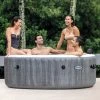 Intex PureSpa Plus Greywood Inflatable Hot Tub Bubble Jet Spa