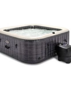 Intex PureSpa Plus Portable Inflatable Square Hot Tub Spa with Bubble Jets and Built In Heater Pump, Greystone -Swimming Pools Sales unnamed file 827