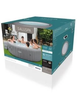 Bestway SaluSpa Grenada 8 Person Portable Inflatable Round Outdoor Hot Tub Spa with 190 Massage Air Jets, Pump, & Integrated Filter, Gray 7 Bestway SaluSpa Grenada 8 Person Portable Inflatable Round Outdoor Hot Tub Spa with 190 Massage Air Jets, Pump, & Integrated Filter, Gray -Swimming Pools Sales unnamed file 835