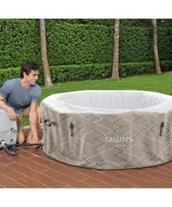 Bestway SaluSpa Madrid 4-Person Portable Inflatable Round Outdoor Hot Tub Spa with 120 Massage Air Jets, Pump, & Integrated Filter, Gray 6 Bestway SaluSpa Madrid 4-Person Portable Inflatable Round Outdoor Hot Tub Spa with 120 Massage Air Jets, Pump, & Integrated Filter, Gray -Swimming Pools Sales unnamed file 838