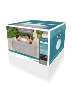 Bestway SaluSpa Zurich 4-Person Portable Inflatable Round Hot Tub, Energy Efficient Spa w/ 120 Massage Jets, Pump, & Integrated Filter, Gray -Swimming Pools Sales unnamed file 847