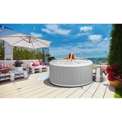 JLeisure Avenli Portable Inflatable Hot Tub Outdoor Spa with Insulated Tub Cover and Floor Protector 4 JLeisure Avenli Portable Inflatable Hot Tub Outdoor Spa with Insulated Tub Cover and Floor Protector - Image 4