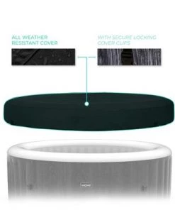 Wave Atlantic 2 to 4 Person Relaxing Inflatable Portable 105 Powerful Jet Hot Tub Spa with Filter, Cover, and Control Panel, Graywood -Swimming Pools Sales unnamed file 911