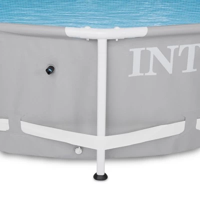 Intex 26710EH Prism 12ft x 30in Metal Frame Outdoor Above Ground Round Swimming Pool with Protective Canopy (Filter Pump Not Included) 3 Intex 26710EH Prism 12ft x 30in Metal Frame Outdoor Above Ground Round Swimming Pool with Protective Canopy (Filter Pump Not Included) - Image 3