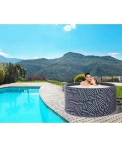 JLeisure Avenli 800 Liter 57 inch 3 to 4 Person Inflatable Round Hot Tub Victory Spa with Drop Stitch Core, Insulated Top Cover, and Floor Protector -Swimming Pools Sales unnamed file 948