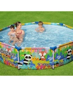 Bestway Steel Pro Easy Setup Kiddie Panda Rainbow Jungle Print 9 Foot DuraPlus Reinforced Puncture Resistant Round Above Ground Swimming Pool 6 Bestway Steel Pro Easy Setup Kiddie Panda Rainbow Jungle Print 9 Foot DuraPlus Reinforced Puncture Resistant Round Above Ground Swimming Pool -Swimming Pools Sales unnamed file 96