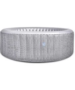 JLeisure Avenli Venice 1,200 Liter 63" 6 Person Portable Inflatable Hot Tub Outdoor Spa with Insulated Tub Cover and Floor Protector, Gray (2 Pack)