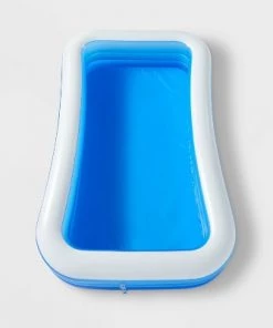 6' X 22" Deluxe Rectangular Family Inflatable Above Ground Pool - Sun Squad™